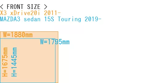 #X3 xDrive20i 2011- + MAZDA3 sedan 15S Touring 2019-